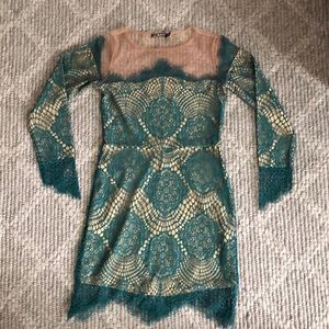 For Love & Lemons Grace lace mini dress size S